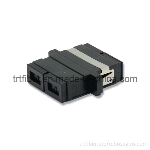 Sc Dx Black Fiber Optic Adapter